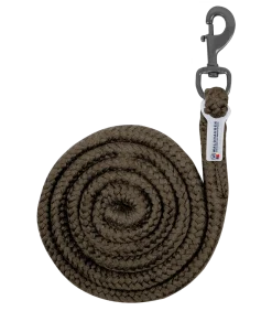 Anbindestrick Plus Karabiner, dunkle Beschläge