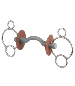 beris 3-Ring Gebiss mit Zungenbogenstange