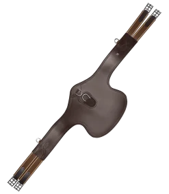 Ledersattelgurt - mit Bauchlatz