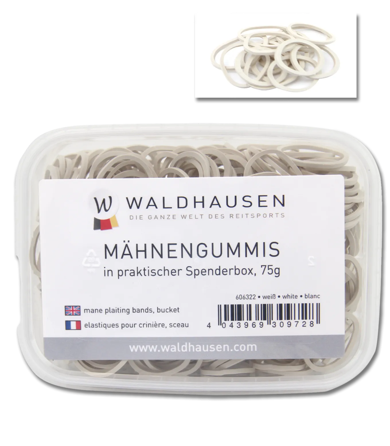Mähnengummis in Spenderbox