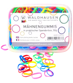 Mähnengummis in Spenderbox, extra breit, multicolor