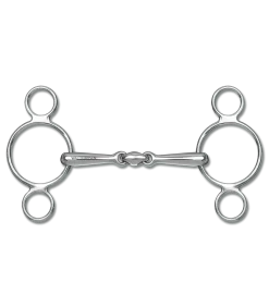 3-Ringtrense doppelt gebrochen, massiv